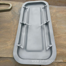 Marine steel single-leaf weathertight safety door